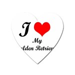 I Love My Golden Retriever Magnet (Heart)