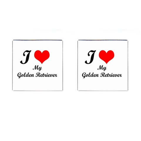 I Love Golden Retriever from UrbanLoad.com Front(Pair)