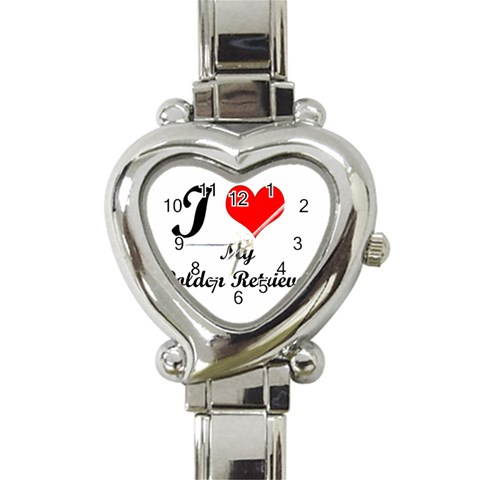 I Love Golden Retriever Heart Italian Charm Watch from UrbanLoad.com Front