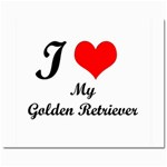 I Love Golden Retriever Prints 8  x 10 