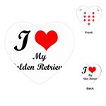 I Love Golden Retriever Playing Cards (Heart)