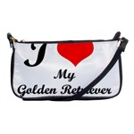 I Love Golden Retriever Shoulder Clutch Bag