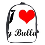 I-Love-My-Bulldog School Bag (Large)