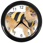 dog-photo Wall Clock (Black)