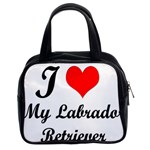 I Love My Labrador Retriever Classic Handbag (Two Sides)