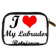 I Love My Labrador Retriever Digital Camera Leather Case from UrbanLoad.com Back