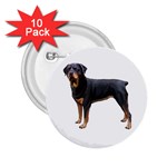 Rottweiler Dog Gifts BW 2.25  Button (10 pack)
