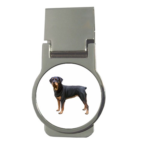 Rottweiler Dog Gifts BW Money Clip (Round) from UrbanLoad.com Front