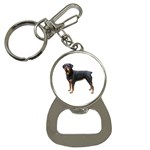 Rottweiler Dog Gifts BW Bottle Opener Key Chain