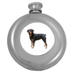 Rottweiler Dog Gifts BW Hip Flask (5 oz)
