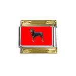 Rottweiler Dog Gifts BR Gold Trim Italian Charm (9mm)