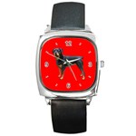 Rottweiler Dog Gifts BR Square Metal Watch