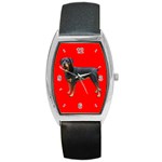 Rottweiler Dog Gifts BR Barrel Style Metal Watch