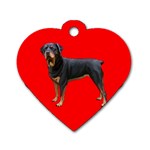 Rottweiler Dog Gifts BR Dog Tag Heart (One Side)