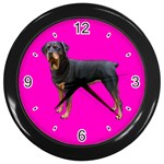 Rottweiler Dog Gifts BP Wall Clock (Black)