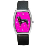 Rottweiler Dog Gifts BP Barrel Style Metal Watch