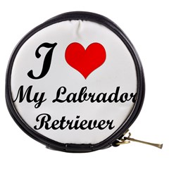 I Love My Labrador Retriever Mini Makeup Bag from UrbanLoad.com Front