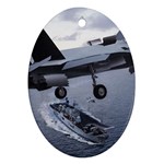 F-35B with Carrier Ornament (Oval)