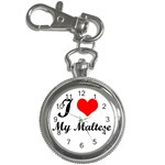 I Love My Maltese Key Chain Watch