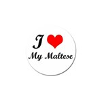 I Love My Maltese Golf Ball Marker (4 pack)