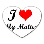 I Love My Maltese Mousepad (Heart)