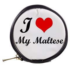 I Love My Maltese Mini Makeup Bag from UrbanLoad.com Back