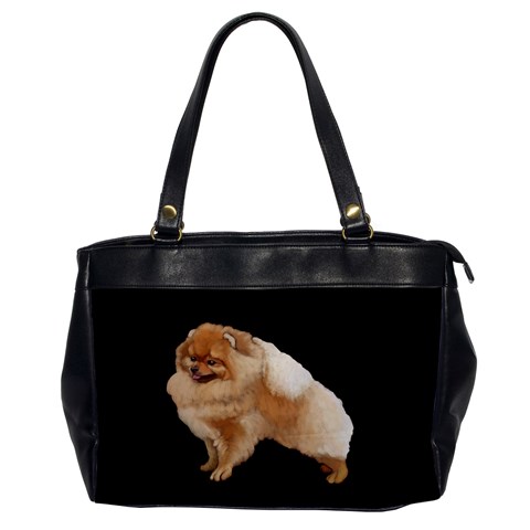 Pomeranian Dog Gifts BB Oversize Office Handbag (One Side) from UrbanLoad.com Front