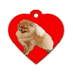 Pomeranian Dog Gifts BR Dog Tag Heart (Two Sides)