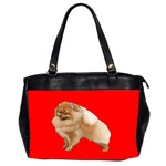 Pomeranian Dog Gifts BR Oversize Office Handbag (Two Sides)