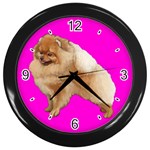 Pomeranian Dog Gifts BP Wall Clock (Black)