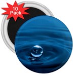 Water Drop 3  Magnet (10 pack)