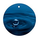 Water Drop Round Ornament (Two Sides)