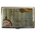 Steampunk Time Machine Vintage Art Cigarette Money Case