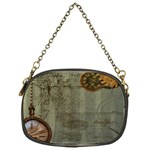 Steampunk Time Machine Vintage Art Chain Purse (One Side)