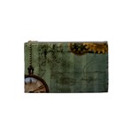 Steampunk Time Machine Vintage Art Cosmetic Bag (Small)