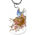 Bluebird And Nest Clear Dog Tag (One Side)