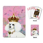 White Poodle Princess Playing Cards Single Design