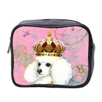 White Poodle Princess Mini Toiletries Bag (Two Sides)