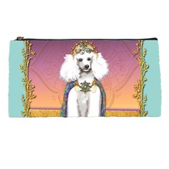 White Poodle Prince Pencil Case from UrbanLoad.com Front