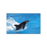 Swimming Dolphin Sticker Rectangular (100 pack)