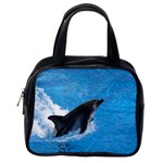 Swimming Dolphin Classic Handbag (One Side)