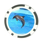 Jumping Dolphin Poker Chip Card Guard