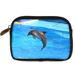 Jumping Dolphin Digital Camera Leather Case