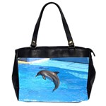 Jumping Dolphin Oversize Office Handbag (Two Sides)