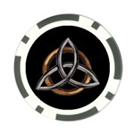 Triquetra Brown/silver Poker Chip Card Guard
