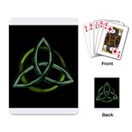 Triquetra/Green Playing Cards Single Design
