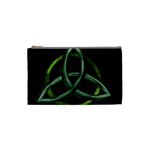 Triquetra/Green Cosmetic Bag (Small)