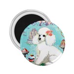 Whte Poodle Cakes Cupcake  2.25  Magnet