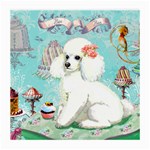 Whte Poodle Cakes Cupcake  Glasses Cloth (Medium, Two Sides)