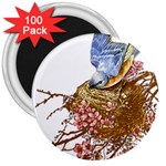 Bluebird and Nest 3  Magnet (100 pack)